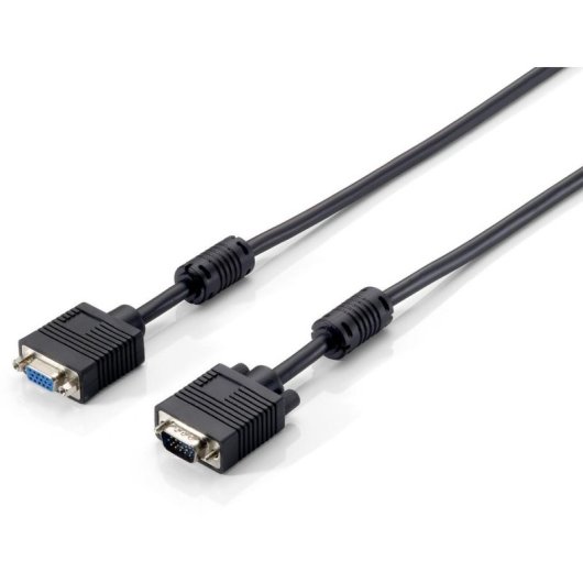 Cable VGA 20 m EQUIP Negro Conectores Macho y Hembra