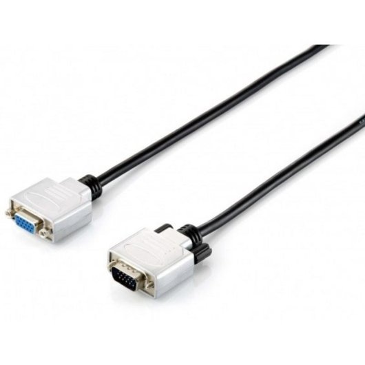 Cable VGA EQUIP 10 m Macho a Hembra Negro y Plata