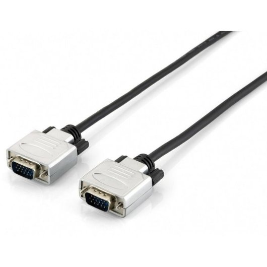 Cable VGA EQUIP 30 m Negro y Plata Conectores Macho HDB 15