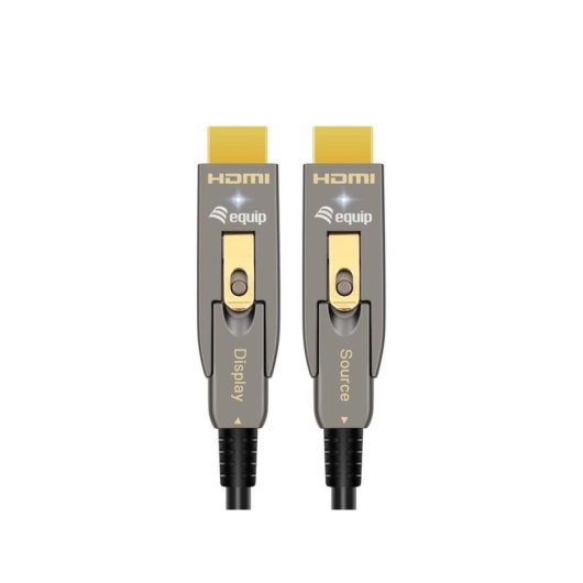 Cable HDMI 2.0 EQUIP 20 m Negro Conectores Dorados