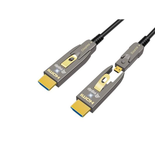Cable HDMI 2.0 EQUIP 30 m Negro Conectores Dorados