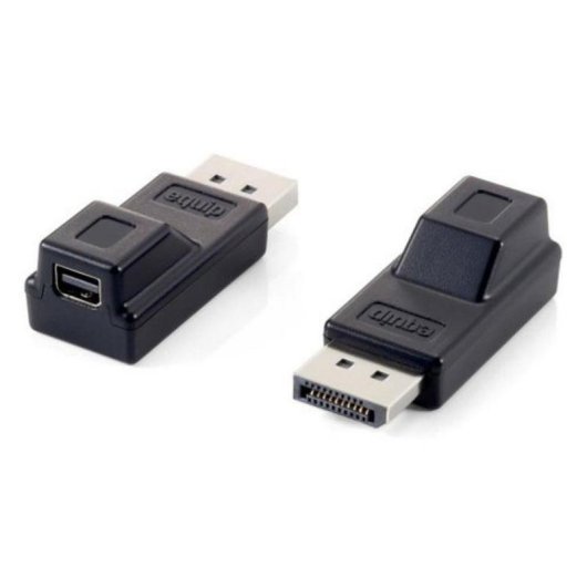 Adaptador DisplayPort a Mini DisplayPort EQUIP Macho-Hembra Negro