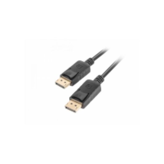 Cable DisplayPort Lanberg 0,5 m Macho a Macho 4K V1.2 Negro