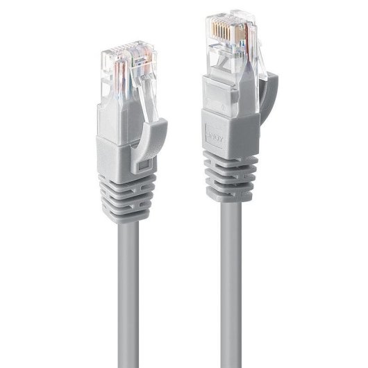 Câble réseau Lindy Cat6 U/UTP 10 m gris RJ-45 à RJ-45