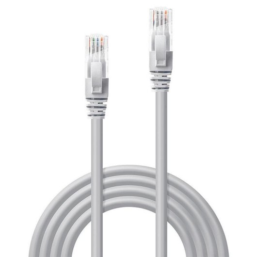 Câble réseau Lindy Cat6 U/UTP 10 m gris RJ-45 à RJ-45