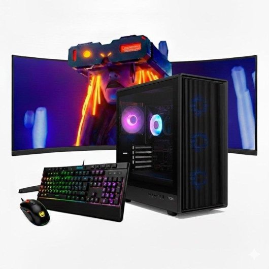 Desktop NeoPC AMD Ryzen 9 5950X 32GB 2TB NVME RX 9060 Windows 11 Pro Monitor 34" Curvo