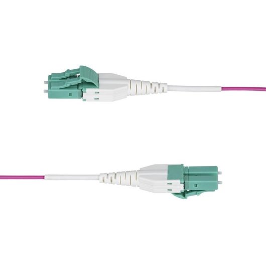 Cable de Fibra Óptica Multimodo OM4 LC a LC 15m Violeta Érica StarTech.com