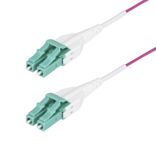 Cable de Fibra Óptica Multimodo OM4 LC a LC UPC 1m Violeta Érica StarTech.com