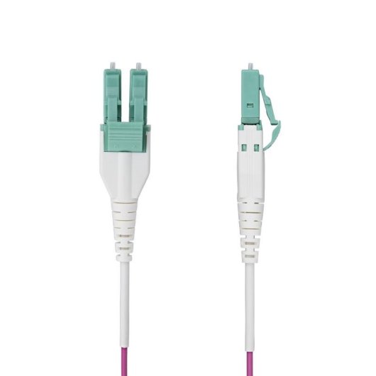 Cable de Fibra Óptica Multimodo OM4 LC a LC UPC 1m Violeta Érica StarTech.com