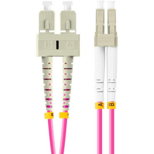 Cable de fibra óptica Lanberg FO-LUSU-MD41-0020-VT 2 m LC/SC OM4