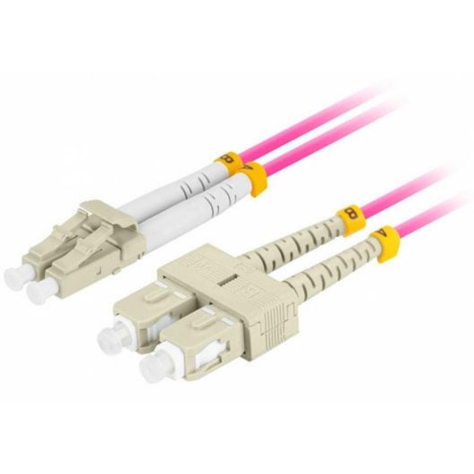 Cable de fibra óptica Lanberg FO-LUSU-MD41-0020-VT 2 m LC/SC OM4