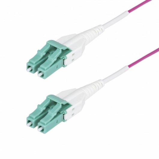 Cable de Fibra Óptica Multimodo OM4 LC a LC 40m Violeta Érica StarTech.com