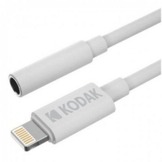 Adaptador Áudio 3,5 mm para Lightning Kodak para iPhone e iPad