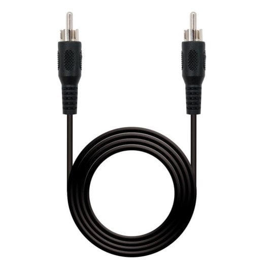 Cable Audio RCA Macho 5 m Noir Nanocable