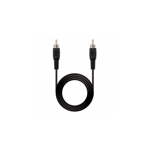 Cable Audio RCA Macho 5 m Noir Nanocable