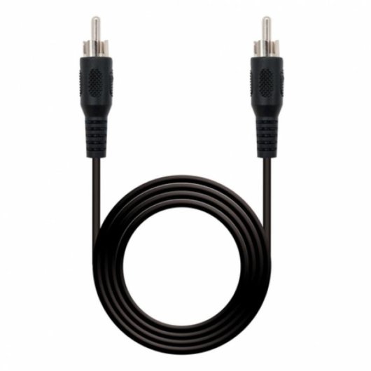 Cable Audio RCA Macho 5 m Noir Nanocable