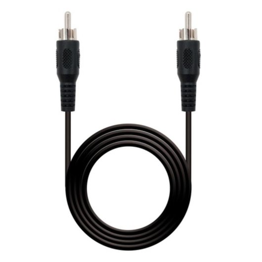 Cable Audio RCA Macho 5 m Noir Nanocable