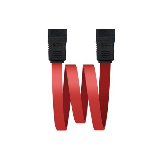 Cable SATA Nanocable 10.18.0101 0,5 m Macho/Macho Noir/Rouge