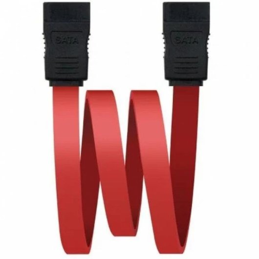 Cable SATA Nanocable 10.18.0101 0,5 m Macho/Macho Noir/Rouge