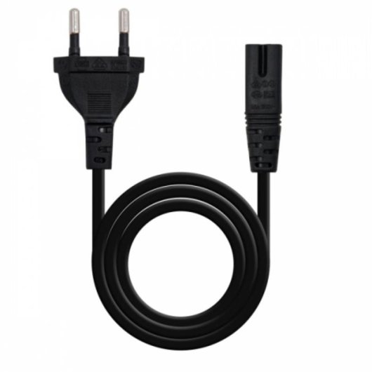 Cable d'alimentation Nanocable Forme 8 3m Noir CEE7/16 à C7
