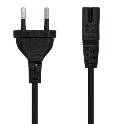 Cable d'alimentation Nanocable Forme 8 3m Noir CEE7/16 à C7
