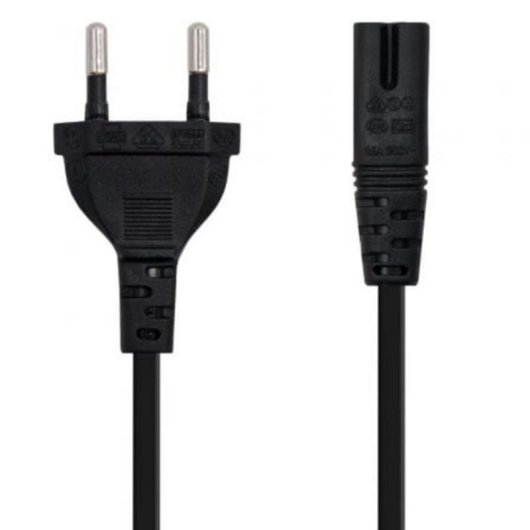 Cable d'alimentation Nanocable Forme 8 3m Noir CEE7/16 à C7