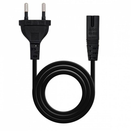 Cable d'alimentation Nanocable Forme 8 3m Noir CEE7/16 à C7
