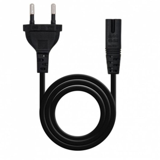 Cable d'alimentation Nanocable Forme 8 3m Noir CEE7/16 à C7