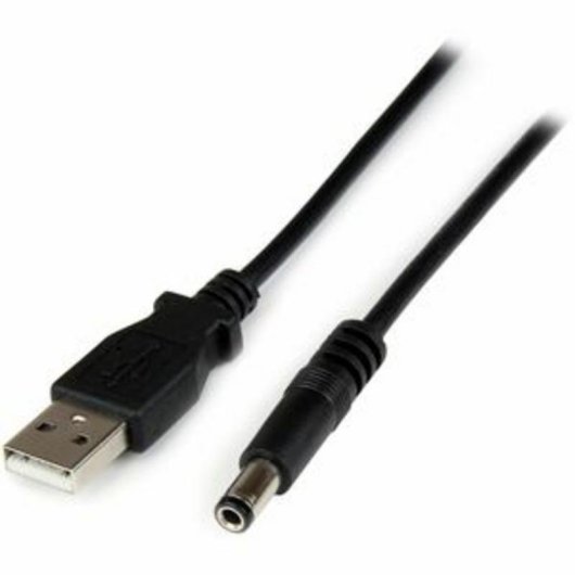 Cable Adaptador USB A Macho a Conector Coaxial Barrel 5,5mm 5V DC 1m StarTech.com
