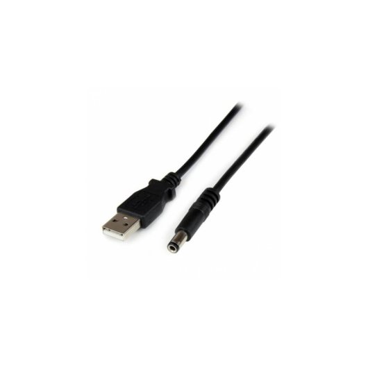 Cable Adaptador USB A Macho a Conector Coaxial Barrel 5,5mm 5V DC 1m StarTech.com