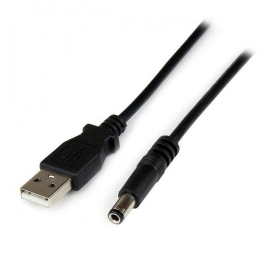Cable Adaptador USB A Macho a Conector Coaxial Barrel 5,5mm 5V DC 1m StarTech.com
