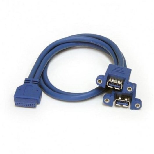 Cable para Montaje en Panel 2 Puertos USB 3.2 Gen1 StarTech.com 50cm Azul