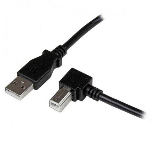 Cable USB 2.0 para Impresora StarTech.com 1m Conector A Macho y B Macho en Ángulo Derecho