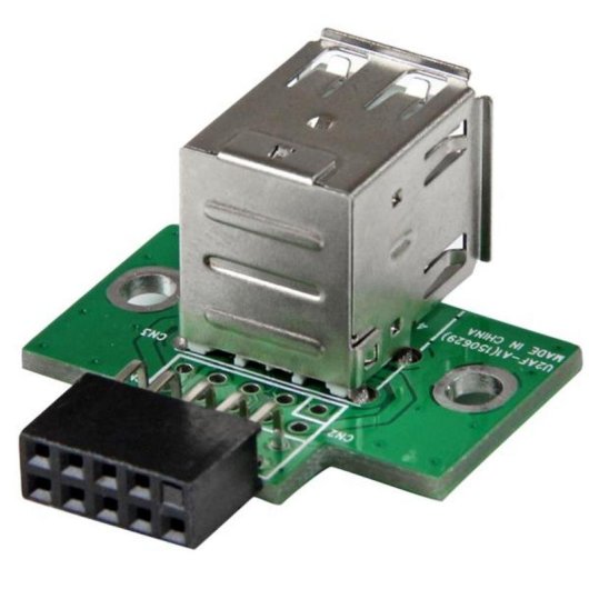 Adaptador Header USB 2 Puertos StarTech.com para Placa Base