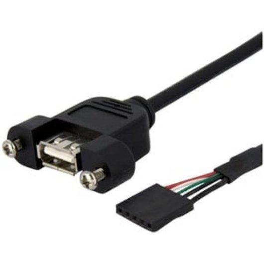 Cable USB 2.0 para Montaje en Panel StarTech.com 30 cm Hembra USB A
