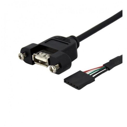Cable USB 2.0 para Montaje en Panel StarTech.com 30 cm Hembra USB A
