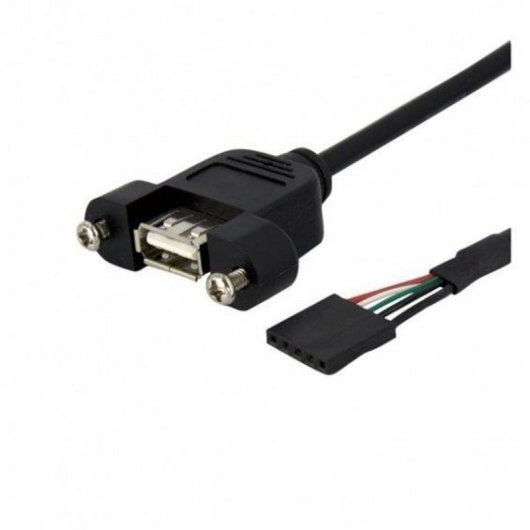 Cable USB 2.0 para Montaje en Panel StarTech.com 30 cm Hembra USB A