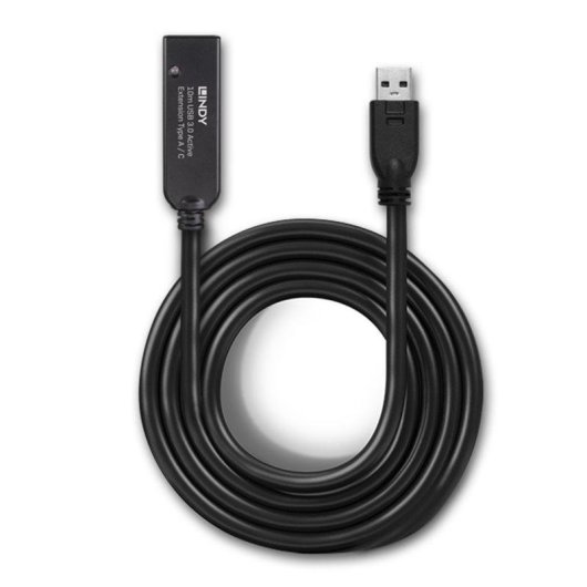 Cable USB Lindy 43376 10 m USB A a USB C 3.2 Gen 1 5 Gbit/s Negro