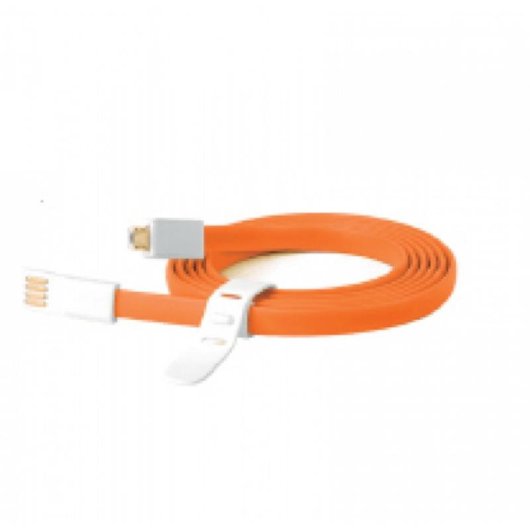 Cable USB 2.0 Ziron ZR209 1,5 m Naranja con Conectores USB A y Micro-USB A