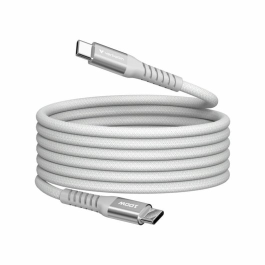 Cable USB C a USB C Verbatim 1,2 m USB 2.0 Gris