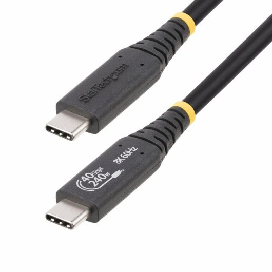 Cable USB4 StarTech.com 50cm USB-C Certifié USB-IF 40Gbps PD 240W 8K