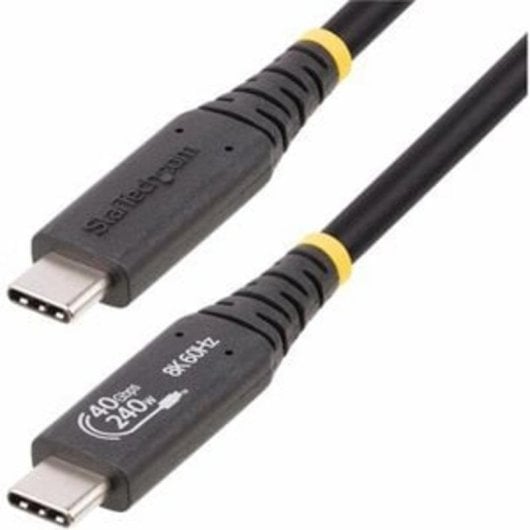 Cable USB4 StarTech.com 50cm USB-C Certifié USB-IF 40Gbps PD 240W 8K