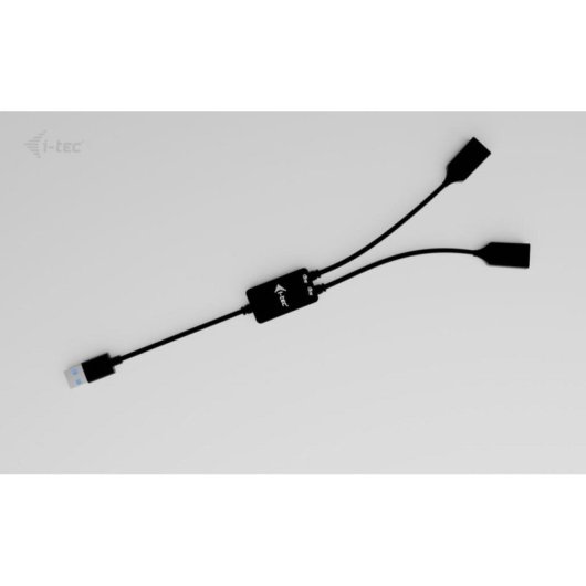 Hub I-Tec 2 porte USB-A 5 Gbps USB 3.2 Gen 1 cavo 0,1 m nero