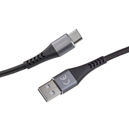 USB-C-Kabel Intenso A315C 1,5 m Schnellladung 60 W schwarz