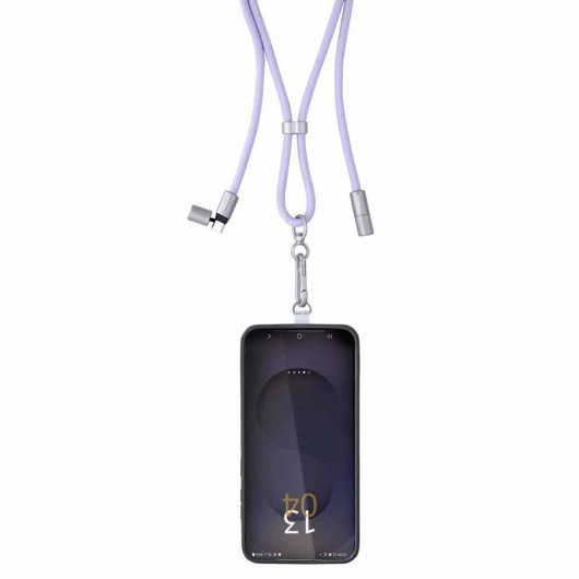 Collar USB-C a USB-C Intenso Handykette 1,65 m Púrpura Carga Rápida 60 W