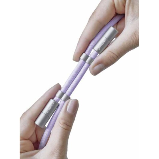 Collar USB-C a USB-C Intenso Handykette 1,65 m Púrpura Carga Rápida 60 W
