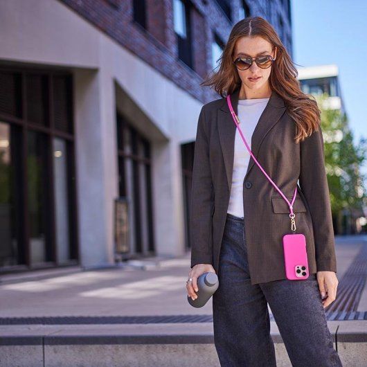Collar USB-C Intenso para Móvil con Carga Rápida 60W 1,65m Rosa
