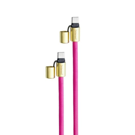 Collar USB-C Intenso para Móvil con Carga Rápida 60W 1,65m Rosa