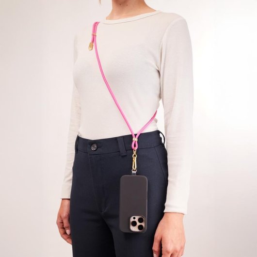 Collar USB-C Intenso para Móvil con Carga Rápida 60W 1,65m Rosa
