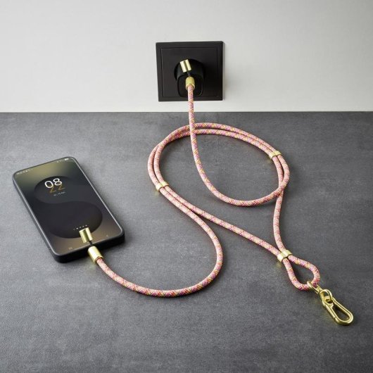 Collar USB-C Intenso para Móvil con Carga Rápida 60W 1,65m Multicolor